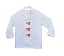 Load image into Gallery viewer, Embroidered Lobster Design Chefs Jacket Large 44”
