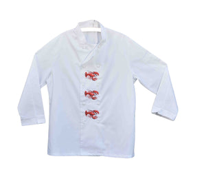 Embroidered Lobster Design Chefs Jacket Large 44”