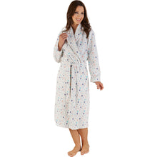 Load image into Gallery viewer, Slenderella Ladies Balloon Print Microfleece Dressing Gown (Various Sizes)