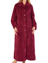 Load image into Gallery viewer, Slenderella Button Up Ankle Length Waffle Fleece Dressing Gown (7 Colours)