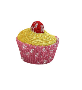 Embroidered Cupcake Waist Apron Bib