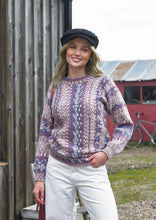 Load image into Gallery viewer, James Brett Aran Knitting Pattern Womens Fairisle Design Sweater (JB914)