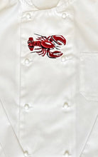 Load image into Gallery viewer, Embroidered Lobster Chefs Jacket XS White (34”)