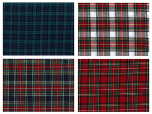 Pack of 4 Made To Order Tartan Napkins 18 x 18 (Various Colours)