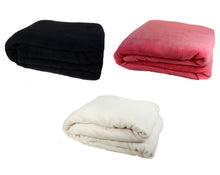 Load image into Gallery viewer, Soft Coral Fleece Blanket - 140cm x 180cm (3 Colours)
