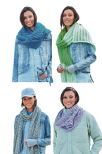 Load image into Gallery viewer, UKHKA 250 Women&#39;s Accessories Double Knit Knitting Pattern Snoods, Shawl &amp; Scarf