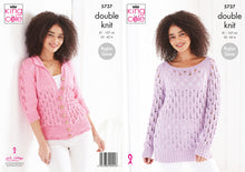 Load image into Gallery viewer, King Cole Double Knitting Pattern - Ladies Sweater & Cardigan (5737)