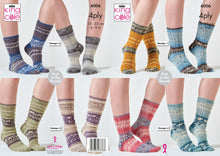 Load image into Gallery viewer, King Cole Norse 4ply Knitting Pattern Female Socks - 4 Designs (6006)
