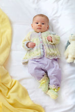 Load image into Gallery viewer, King Cole DK Knitting Pattern - Baby Matinee Jacket Overtop & Bootees (6034)