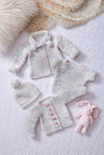 Load image into Gallery viewer, King Cole Chunky Knitting Pattern - Babies Cardigan, Top, Hat & Coat (6084)