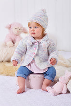 Load image into Gallery viewer, King Cole Chunky Knitting Pattern - Babies Cardigan, Top, Hat & Coat (6084)