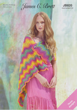 Load image into Gallery viewer, James Brett Double Knit Knitting Pattern - Ladies Wrap & Cowl (JB820)