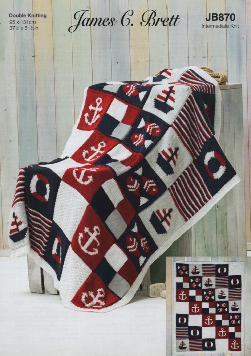 Nautical shop baby blanket
