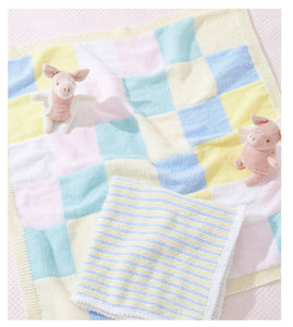UKHKA 246 Double Knit Knitting Pattern - Baby Blankets