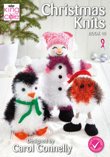 King Cole Christmas Knits Book 10 - Snow Family Penguins & Robins