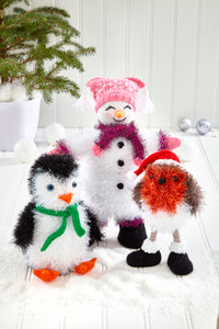 King Cole Christmas Knits Book 10 - Snow Family Penguins & Robins