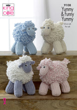 Load image into Gallery viewer, King Cole Funny Yummy Knitting Pattern - Sheep (9108)