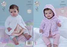 Load image into Gallery viewer, King Cole Yummy Knitting Pattern - Baby Raglan Sleeved Jackets (4535)