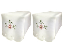 Load image into Gallery viewer, Flora Cream Embroidered Flower Arm Caps or Chair Back (4 Colours)