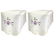Load image into Gallery viewer, Flora Cream Embroidered Flower Arm Caps or Chair Back (4 Colours)