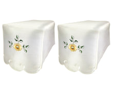Load image into Gallery viewer, Flora Cream Embroidered Flower Arm Caps or Chair Back (4 Colours)