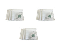 Load image into Gallery viewer, Embroidered Leaf Design Table Napkins 18&quot; x 18&quot; (3 Colours)