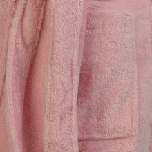 Load image into Gallery viewer, Ladies Floral Shawl Collar Coral Fleece Dressing Gown (Pink or White)