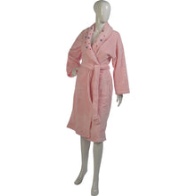 Load image into Gallery viewer, Ladies Floral Shawl Collar Coral Fleece Dressing Gown (Pink or White)