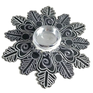 Snowflake Design Festive 8" Doilies (4 Colours)