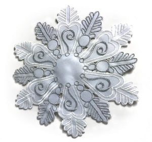 Snowflake Design Festive 8" Doilies (4 Colours)