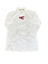 Load image into Gallery viewer, Embroidered Lobster Chefs Jacket XS White (34”)