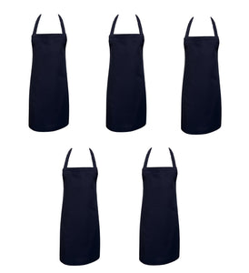 Navy Bib Apron 24" x 31" (Single or Pack of 5)