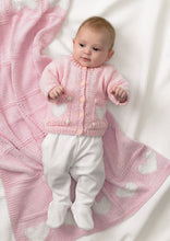 Load image into Gallery viewer, King Cole Knitting Pattern DK Baby Cardigan, Dress, Hat &amp; Blanket 3317