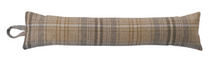 Load image into Gallery viewer, Kildare Grey/Beige Fabric Check Draught Excluder (4 Sizes)