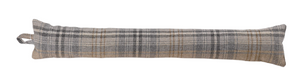 Kildare Grey/Beige Fabric Check Draught Excluder (4 Sizes)