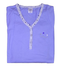 Load image into Gallery viewer, Ladies 100% Cotton &#39;Summer&#39; Polka Dot Pyjamas S - L (Blue or Pink)