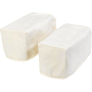 Damask Arm Caps, Chair Backs or Settee Backs (Cream)