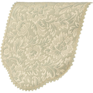 Traditional Floral Jacquard Pair of Arm Caps or Chairback (Various Colours)
