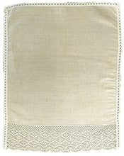 Load image into Gallery viewer, Linen Union Square Arm Caps or Chair Back with Lace Trim