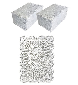 Handmade Crochet Lace Arm Caps or Chair Back (White)