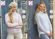 Load image into Gallery viewer, King Cole Double Knitting Pattern - Ladies Sweaters (5794)