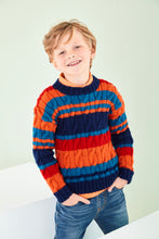 Load image into Gallery viewer, King Cole DK Knitting Pattern - Mens &amp; Boys Cable Sweaters (5940)