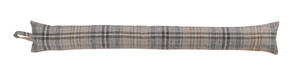 Kildare Grey/Beige Fabric Check Draught Excluder (4 Sizes)