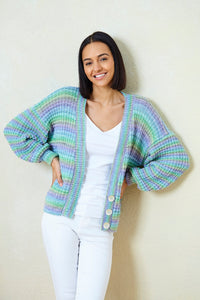 King Cole Double Knit Knitting Pattern - Ladies Cardigan & Sweater (6010)