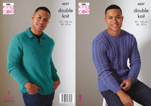 Load image into Gallery viewer, King Cole DK Knitting Pattern - Mens Sweaters (6037)