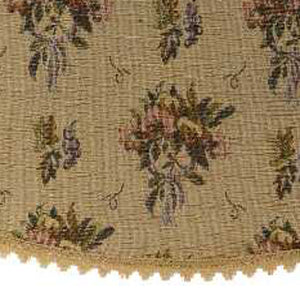 Decorative Floral Tapestry Arm Caps or Chair Backs with Cotton Trim