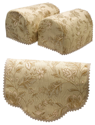 Tapestry Style Arm Caps or Chair Backs (Beige)