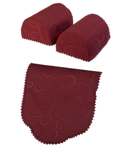 Scroll Pattern Round Arm Caps & Chair Back Set (4 Colours)