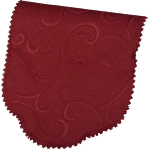 Scroll Pattern Round Arm Caps & Chair Back Set (4 Colours)