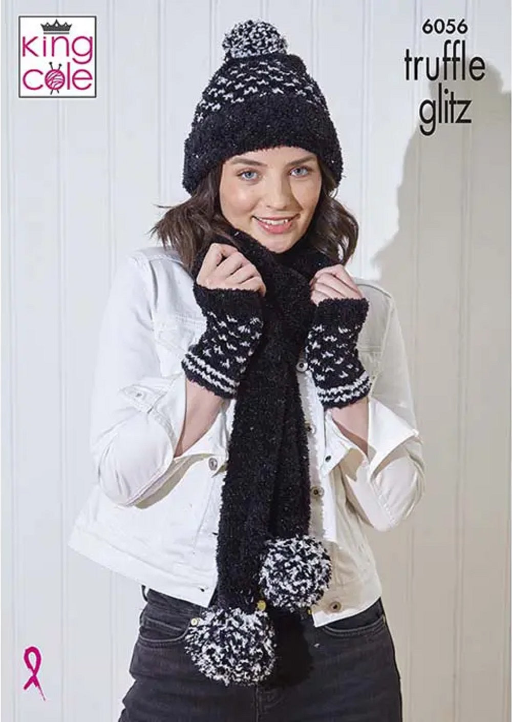King Cole Accessories Knitting Pattern for Women’s Hats, Scarf, Hand Warmers & Snood 6056
